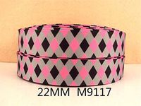 Jammas (5yds per roll) 5Y9117 David Ribbon 7/8" Printed Ribbon Grosgrain Ribbon Tape Home Packing Wedding Decoration Gift Wrapping DIY