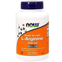 Now Foods Arginine 1000mg, 120 tabs (Pack of 2)