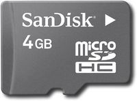 SanDisk 4 GB Micro SDHC Flash Memory Card with SD adapter