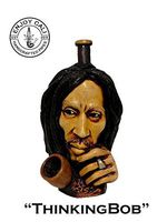 Handmade Tobacco Pipe Art Collectible Smoke functional "ThinkingBob" Collection