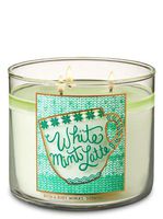 Bath & Body Works 3 Wick Candle White Mint Latte