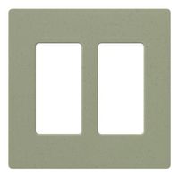 Lutron Claro 2 Gang Decorator Wallplate, SC-2-GB, Greenbriar