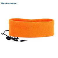 Anti-Noise Sleeping Earphones Bundle, Music Headband Sleep Mobile Headphone for iPhone and Android (Orange)