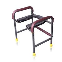 BINZHI Household Elderly Toilet Seat Chair Pregnant Women Reinforced Anti-Skid Toilet Shelf Mobile Portable Height Adjustable Bath Chair Load 200kg Bedside Toilet (Color : A)