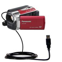 Gomadic Classic Straight USB Cable for The Panasonic SDR-T55 Video Camera with Power Hot Sync and Charge Capabilities - Uses TipExchange Technology