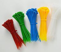 Liroyal 100 Blue Nylon Cable Zip Ties Self Locking 2.5mm x 4"