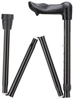 Palm Grip Folding and Adjustable Cane with Black Handle and Black Shaft, Right Hand Item DHAR-9052808