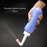 Ckssyao Flushing Device, Manual Squeeze, Easy to Carry, hygienic, Water Spray, Suitable for Acne Patients, The Elderly, Pregnant Women, Buttocks Bath,Purple