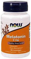 Now Foods Melatonin, 90 Lozenges / 3mg