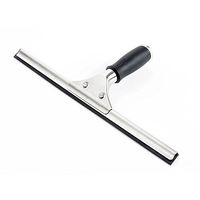 Moerman 21066 18" Pro Stainless Steel Window Squeegee With Ergonomic Rubber Grip, Dura-Flex Rubber Blade, 18 Inch