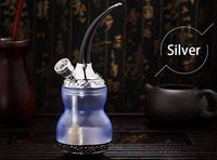 Zwq&zj Hookah Double Filter Pipe, cleanable Cigarette Holder Filter, Men's Smoking Set,C