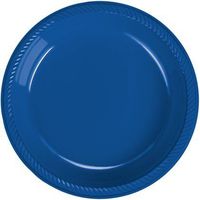 Marina Blue Plastic Dessert Plate 20 Count