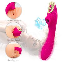 Woman Erotǐc Toy Sucking Clǐt-Oral Sucking Vǐb-Rat-ors,10 Frequencies G Spót Vǐbr-ATO-rs & Nǐpple Stim-ula-tor with Suction Tshirt
