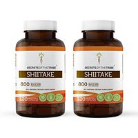 Shiitake 120 Capsules(2 pcs.), 800 mg, Organic Shiitake (Lentinula edodes) Dried Mushroom (2x120 Capsules)
