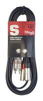 Stagg STC6CMXM S-Series 20 Foot XLR RCA Male Twin Cable