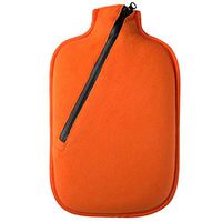 YUN Fashion Eco Zipper Plus Jacket Water-Filled Hot Water Bottle 2 Liters Warm Water Bag (Color : Orange)