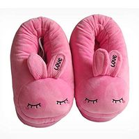 N.NIU Foot Warmer,Heated Slippers USB Shoe Foot Warmer Plug Electric Heating Shoes Feet Pad Cartoon Plush Warm Gift,Pink,man3942code