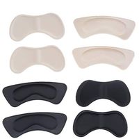 4 Pairs Soft Heel Cushion Pads, Sponge Shoe Grips Liner Self-Adhesive Unisex Shoe Insoles Heel Protectors