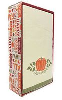 Nantucket Home 40-Count Fall Autumn Guest Towels with Caddy (Pumpkin)