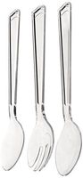 Party Dimensions 3-Piece Plastic Serving Utensils Set, Clear