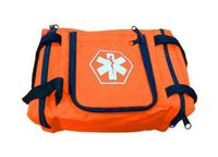 First Aid Responder EMS Emergency Medical Trauma Bag EMT, Fire Fighter, Police Officer, Paramedics, Nurse (Orange)