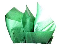30-Sheet Green Sparkle Tissue Paper, Premium Quality Tissue Paper (Sparkle Green)