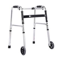 BNSDMM rollator Walker with seat Walker - Elderly Walker Elderly Walker Auxiliary Walker Walking Staff Chair Stool Trolley Folding - Size: 5548(69-89) cm