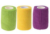 3 pcs Athletic Medical Elastic Bandage Tape Sport Wrist Self-Adhesive Cotton Roll Strap Wrap First Aid Protector