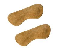 VSUDO 1 Pair Suede Leather Heel Liners Inserts, Heel Cushions Pads for Loose Shoes, Heel Grips for Improve Shoe Fit and Comfort [1 Pair-Brown-Suede Leather]