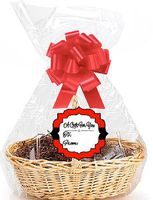 Bright Red 2Pack Designer Cello Bags/Tags/Bows Cellophane Gift Basket Packaging Bags Flat 18" x 30"