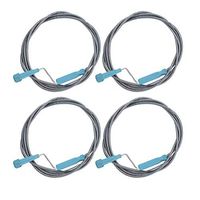 DOITOOL 4PCS Drain Snake Cleaner Drain Auger Clog Remover Plumbing Snake Drain Hair Removal Tool for Bathroom Tub,Toilet,Clogged Drains, Dredge Pipe,Sink, Kitchen Sink Drain Cleaning (1.4M)