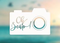 AK Wall Art Oh Snap Photo Camera - Vinyl Decal - Car Truck Laptop - Select Size