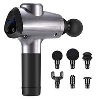 Massage Gun Deep Tissue Handheld Percussion Muscle Massager Wireless Portable Electric Body Massager with Six Different Heads for Pain Relief Super Quiet Brushless Motor