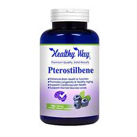 Healthy Way Pterostilbene 150mg 180 Capsules - Supports Brain, Longevity & Healthy Aging Non-GMO USA Made