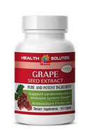 Immune Booster Support - Grape Seed Extract - Grape Seed Pills - 1 Bottle 30 Capsules