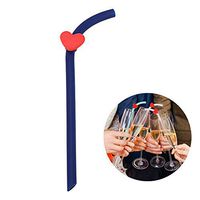 Reusable Silicone Straws Collapsible Portable Drinking Straws 30 & 20 oz Tumbler Compatible for Travel,Party and Home,with Cleaning Brushes BPA Free, Eco Friendly（Deep Blue）