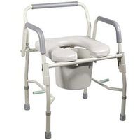 Sammons Preston Deluxe Steel Drop Arm Commode