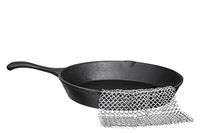 18/10 Stainless Steel Chainmail Scrubber, 8" x 8", for Cast Iron Pans and Pots and More