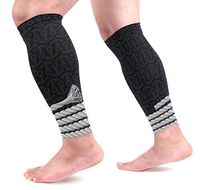 LEVEIS Anchor Rope Calf Compression Sleeves 1 Pair, Leg Performance Support for Shin Splint Calf Pain Relief Men & Women Guards Sleeves for Running Cycling
