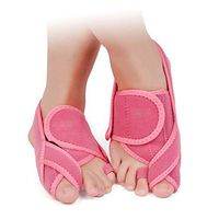 DONGBALA Toe Straighteners, Bunion Corrector Protector Splint Adjustable Big Toe Separator for Night Time for Woman Hallux Valgus Splitter Pain Relief 1 Pair,Pink