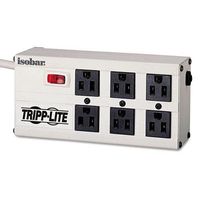 Tripplite ISOBAR6 Isobar Surge Suppressor, 6 Outlets, 6 ft Cord, 3330 Joules, Light Gray