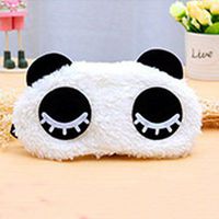 grocerystore Relieve Eye Fatigue Sleeping Calm The Nerves Eye Protection Cover Travel Light Shielding Lovely Cotton Breathable Panda Eye Mask with ice Bags D Style