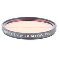 Flip 55mm Shallow Underwater Color Correction Filter for GoPro 3, 3+, 4 Cameras, Red