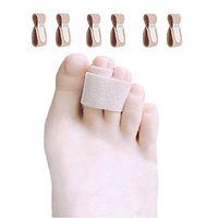 Broken Toe Wraps 6 Pcs Hammer Cushioned Bandages Hammer Toe Separator Wrap to Help Straighten & Support Curled, Overlapping or Crooked Toes