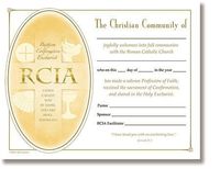 RCIA Certificate