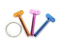 Lot of 3 Colored Metal Tube Squeezer Roller Key Set Toothpaste Squeezer Keys Metal Hair Dye Color Key Roller Dispenser Tool