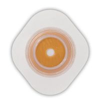 Convatec 125260 SUR-FIT Natura Two-Piece Cut-to-Fit, Stomahesive Flexible Skin Barrier with Tape Collar, White, 57mm (2 1/4") Flange, Overall Dimension 5" x 5", 10/BX