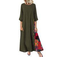 Jocund Stylish Women Dress Casual Plus Size Long Sleeve Beading Solid Tops Turn-Down Collar Dress