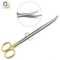 G.S METZENBAUM Scissors 7" Tungsten Carbide Curved German Grade Stainless Veterinary Best Quality