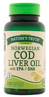 Nature's Truth Norwegian COD Liver Oil Supplement, 100 Count